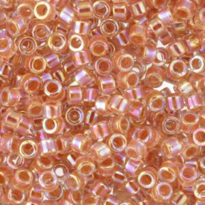 DB-54 dark peach lined crystal ab
