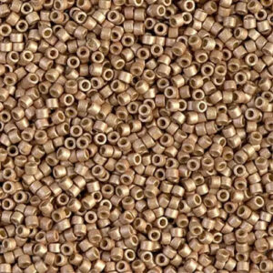 DB1834F Duracoat Galvanized Matte Champagne - Miyuki Delica Seed Beads 11/0 3g