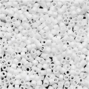 DB351 Opaque Matte ab White   - Miyuki Delica Seed Beads 11/0 5g